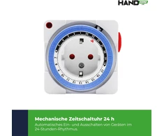 Plastrol Programator czasowy, Mechaninis, 24h; ip20 schuko