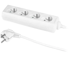 „Plastrol“ ilgintuvo laido 4 lizdai be 10A 5 m balto PS-470 (W-97482)