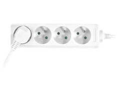 „Plastrol“ ilgintuvo laido 4 lizdai be 10A 5 m balto PS-470 (W-97482)