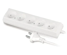 Plastrol Jonex Przedłużacz 5-gniazd b/u 10A 1,5m /OMY 2x1/ balta PS-560 T-105750