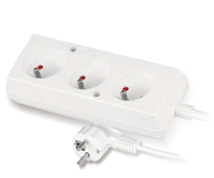 Plastrol Jonex Przedłużacz 3-gniazda su/u 10A 3m /OMY 3x1/ balta PS-370 T-110020