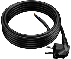 Plastrol Plast-Rol W-97186 prijungimo laidas 5m 3x1,5mm nenuimamas kištukas 16A UNI-SCHUCKO juodas