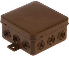 Plastrol Puszka n/t hermetyczna v6 ip-54 85x85x41 12-wl klik su osłabieniami ruda