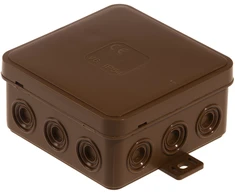 Plastrol Puszka n/t hermetyczna v6 ip-54 85x85x41 12-wl klik su osłabieniami ruda