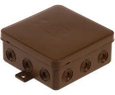 Plastrol Hermetiška perdangos dėžutė v7 ip-54 100x100x41 12-vt klik su silpninimais ruda