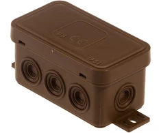 Plastrol Puszka n/t hermetyczna v8 ip-54 80x45x41 8-wl klik su osłabieniami ruda
