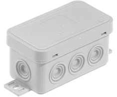 Plastrol Hermetiška įlaidų dėžutė v8 ip-54 80x45x41 8-ių laidų klik su silpninimais pilka