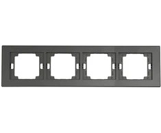 Plastrol Ramka poczwórna -onyx- antracito