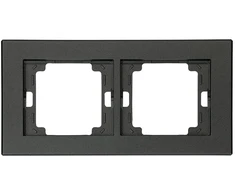 Plastrol Ramka podwójna -onyx- antracito