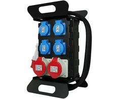 Plastrol Rozdzielnica budowlana przenośna siłowa su zabezpieczeniem;H07RN-F;52,5;400V, 2x4p+su;3x2p+su; 1xUSB; dł. przewodu 2m ; schuko