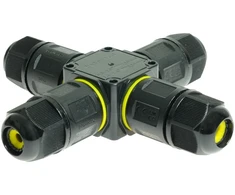 Plastrol Rozgałęźnik kablowy hermetyczny IP68 3-pinowy zaciskowy stały 24A 450VAC (0,5-2,5mm) RKH3-4SS W-00401
