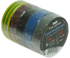 Plastrol Taśma izolacyjna mix spalva pvc 15mm/10m