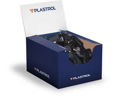 Plastrol Išardomasis kampinis kištukas uni-schuko, 2p+su, 16a, 250v su kilpa, wt-16u/su juoda