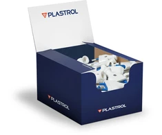 Plastrol Wtyczka rozbieralna płaska, 2,5a/250v, ii kl. izol., balta