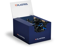 Plastrol Wtyczka rozbieralna płaska, 2,5a/250v, ii kl. izol., juoda