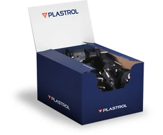 Plastrol Kištukas išardomas, tiesus uni-schuko, 2p+su schuko, 16a, 250v, wt-40 juoda