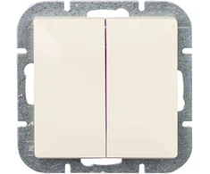 Plastrol Wyłącznik jednobiegunowy 2-klawiszowy, schodowy p/t 10a,250v (moduł)