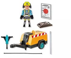 Playmobil Action Heroes 71752 Pracownik Budowlany su Młotem Pneumatycznym