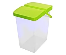 Pojemnik na proszek lub karmę 10l BranQ limonka