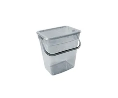 Pojemnik Plast Team 6 l miltelių indas, permatomas pilkas