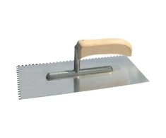 Paca Nerūdijančio plieno mentelė 270 * 130 mm, dantys 4 * 4 mm, atvira rankena, aliuminio koja