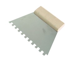 Szpachla Plieninė mentelė 180 mm, dantukai 8 * 8 mm