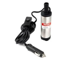 Panardinamoji elektrinė dyzelinio kuro siurbimo pompa 38 mm 12V/230V su žarna AMIO-03243