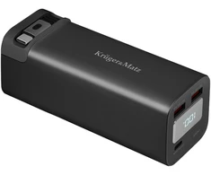 Kruger &amp; Matz PowerBank KrugerMatz 20000 mAh ličio jonų išorinė baterija su QC ir PD funkcijomis