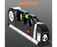 Bigstren lazerinis gulsčiukas su matavimo juosta 250 cm Bigstreen 21747