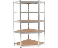 Regał Lentyna Kampinė metalinė presuojama lentyna, 5 vnt., 180×90×90×40, 175 kg, cinkuota