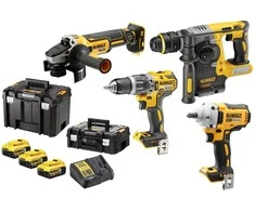 akumuliatorinių įrankių rinkinys Combo Li-Ion 18V/3x5.0Ah, Dewalt [DCK428P3T-QW] DCD796 + DCF894 + DCG405 + DCH273