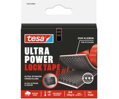 Rzep Lipni juosta, vidinė/išorinė, „Ultrapowerlock“, 1 pora, 1 m: 25 mm, juoda
