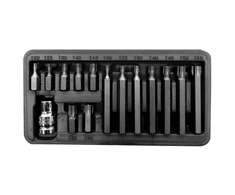 Zestaw Rinkinys 10 mm antgalių rinkinys, t20-t55, ilgis 30/75 mm, 15 vnt. prolino