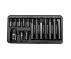 Zestaw Rinkinys Antgalių rinkinys 10 mm, torx antgaliai, T20-T55, ilgis 30/75 mm, 15 vnt. proline
