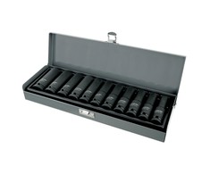 Zestaw Rinkinys 11 smūginių galvučių rinkinys, ilgos, Cr-Mo, 1/2", 10-24 mm, Proline
