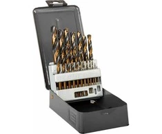 Grąžtas Wiertła Metalo grąžtai HSS DIN338 šlifavimui, trumpi, vnt., 19 (1-10 mm), prolinas