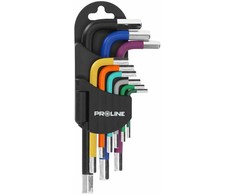Klucze Šešiakampiai raktai, 9 vnt. rinkinys, 1,5–10 mm, s2, proline