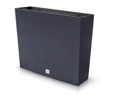 Prosperplast Lauko plastikinis vazonas RATO CASE, su įdėklu, antracito sp., 18 x 58 x 50 cm