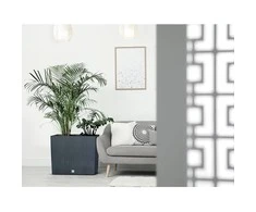 Prosperplast Lauko plastikinis vazonas RATO CASE, su įdėklu, antracito sp., 18 x 58 x 50 cm