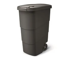 Prosperplast atliekų konteineris WHEELER 90 L su ratykais,  juodos spalvos