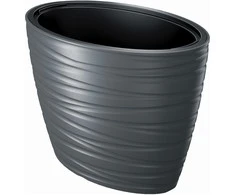 Gėlių vazonas Prosperplast Maze DBMZE600-S433, juodas