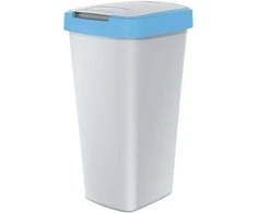 Prosperplast Šiukšliadėžė COMPACTA Q - šviesiai mėlyna / popiel 25l Keden