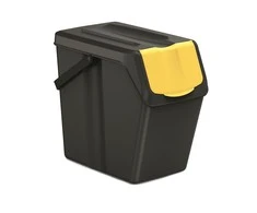 Prosperplast Juodos spalvos rūšiavimo konteinerių rinkinys SORTIBOX 4x25L