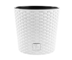 Prosperplast Vazonas su įdėklu Rato Round DRTUS300L baltas
