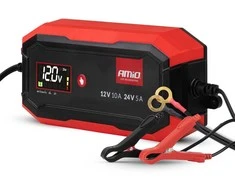 Skaitmeninis akumuliatoriaus įkroviklis AGM/GEL/STD/LiFePO4 10A 12/24V PRO AMIO-04528