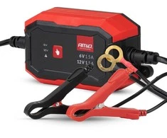 Skaitmeninis akumuliatoriaus įkroviklis AGM/GEL/STD/LiFePO4 1,5A 6/12V AMIO-04526
