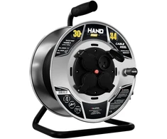 Przedłużacz bębnowy hand heavy; 4x2p+su; ip44; 16a; h05rr-f; 3x2,5; 30m; juoda