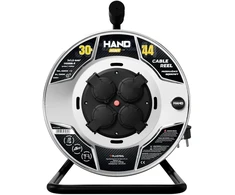 Przedłużacz bębnowy hand heavy; 4x2p+su; ip44; 16a; h05rr-f; 3×1,5; 30m; juoda