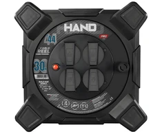 Przedłużacz bębnowy kwadratowy linija hand pro; 4x2p+su; ip44; 16a; h07rn-f; 3×2,5; 30m; schuko; juoda