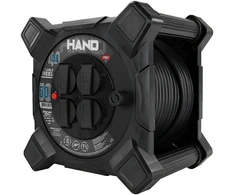 Przedłużacz bębnowy kwadratowy linija hand pro; 4x2p+su; ip44; 16a; h07rn-f; 3×1,5; 50m; schuko juoda